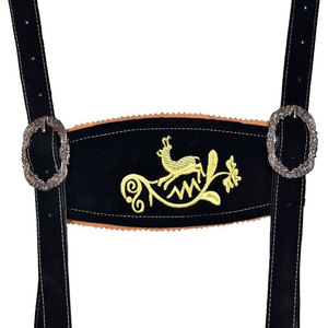 Lederhosen bavarois en cuir de daim de vache sur mesure pour adultes Shorts de style allemand brodés de couleur unie dernière arrivée - Product Image 6