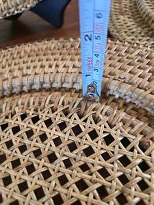 Bandeja de Conchas Marinas de Ratán Tejida a Mano de Lujo, Vajilla Artesanal, Decoración Navideña para el Hogar, Pieza Decorativa - Product Image 3