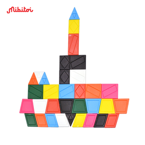 Mibitoi Coloré PP Plastique Tangram Ensemble Enfants Puzzle Éducatif Jouet pour Revoir Avion Géométrie et Mathématiques Apprentissage - Product Image 3