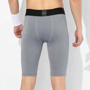 Shorts de compression athlétiques pour hommes à séchage rapide, respirants, anti-humidité, avec poches latérales, en polyester et élasthanne, pour la course à pied, la gym et le fitness - Product Image 4