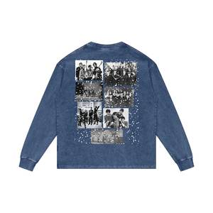 T-shirts pour hommes de haute qualité imprimés, col rond, t-shirts pour hommes à manches longues surdimensionnés, nouvelle arrivée, t-shirts à manches longues personnalisés - Product Image 5