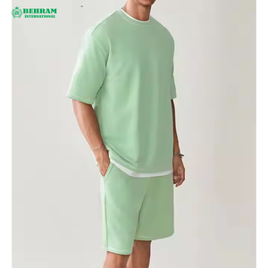 เสื้อยืดผ้าฝ้ายเปิดไหล่สำหรับผู้ชายเสื้อยืดบ็อกซี่ทรงหลวมโอเวอร์ไซส์แบบ100% ออกแบบได้ตามที่ต้องการ - Product Image 4