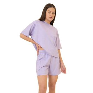 Camiseta Deportiva Informal de Invierno para Mujer, Ecológica, 100% Algodón Satinado, Transpirable, para Gimnasio - Product Image 1