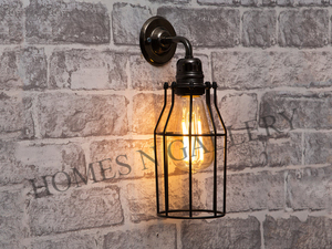 โคมไฟตกแต่งผนังกลางแจ้งโคมไฟ LED ในสวนที่บ้านพร้อมเหล็กทำจากไม้และหลอดไฟให้แสงสว่างในร่มทำจากโลหะ - Product Image 2