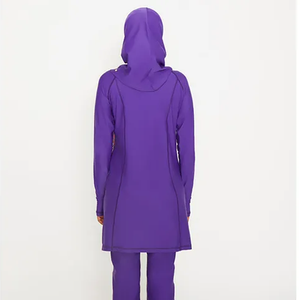 Maillots de bain burkini 2 pièces pour femme, coupe haute, avec cristaux et lanières, qualité OEM supérieure, imprimé 2025, vente chaude - Product Image 3