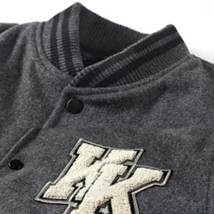 Cómoda chaqueta Varsity con logotipo personalizado impresión bordado estilo universitario OEM fabricante de proveedor directo de fábrica - Product Image 5