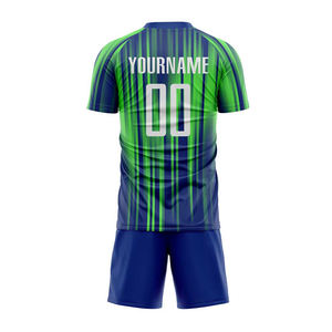 Ropa deportiva al aire libre, conjunto de uniforme de fútbol Unisex, 100% poliéster, Color y logotipo personalizados, alta calidad con todos los tamaños disponibles - Product Image 3