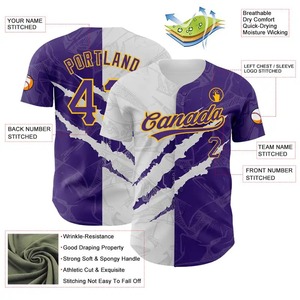 Baseball <b>Shirt</b> 100% <b>Polyester</b> Team USA Adult Vintage Mesh Embroidery Sleeveless Fitted Sublimation Baseball Jersey - Product Image 4