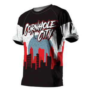 Meilleure qualité hommes 100% coton respirant France Football Jersey Sublimation personnalisée Softball Cornhole maillots tissé doux - Product Image 4