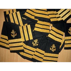 Paulette erchant apaptain oyoyal anks 1 URL urna y 3 Stripes pauniform paupaulettes con Gold etallic ench rench - Product Image 4