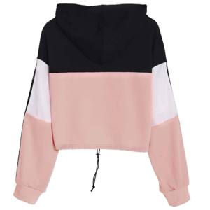 Sweat à capuche pour femme de haute qualité en coton noir 100% avec logo sur le devant, sweat à capuche de sport pour femme, sweat à capuche en molleton streetwear - Product Image 3