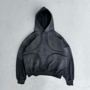 Sweat-shirt de haute qualité en coton personnalisé 450Gsm lourd surdimensionné ample à capuche imprimé Sweat-shirts d'hiver Fabricant de vêtements personnalisés - Product Image 4