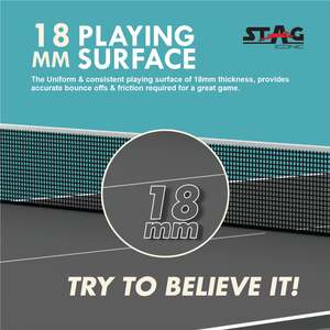 Stag Iconic Stealth Full-Size Professional <b>Table</b> <b>Tennis</b> Set Modern Indoor <b>Foldable</b> MDF <b>Table</b> for Outdoor Use - Product Image 4