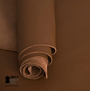 OEM genuino 0,9-1,3mm grueso color caqui oscuro cuero curtido grano para sofá zapatos cinturón muebles artesanías Becerro de Bangladesh - Product Image 1
