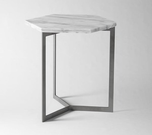 Best Selling <b>Silver</b> Central <b>Table</b> for Living Room Trendy New Design <b>Side</b> <b>Table</b> with Wood Frame for Bar and Mall Use - Product Image 2