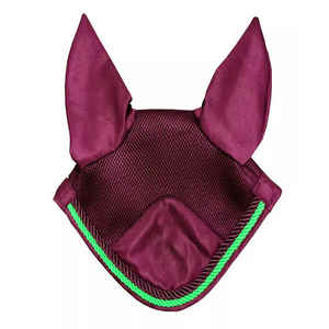 ผ้าคลุมหูม้าแบบนุ่ม น้ำหนักเบา ระบายอากาศได้ดี ถักโครเชต์ ป้องกันแมลงวัน ซักได้ ผลิตในปากีสถาน อุปกรณ์ขี่ม้าที่ทนทาน - Product Image 3