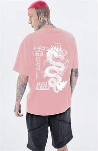 เสื้อยืดโอเวอร์ไซส์พิมพ์ลายดิจิทัลคุณภาพสูงสำหรับผู้ชาย แบบขายส่ง สั่งทำได้ ทรงหลวม ไหล่ตก แฟชั่นลายกราฟิก - Product Image 4