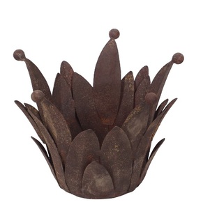 Bougeoir à finition naturelle Zink conçu avec support peint à la main en couleur pour bougeoir de Noël et de festival - Product Image 4