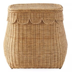 Panier double en rotin artisanal, panier de rangement en rotin spacieux pour l'organisation des objets - Product Image 1