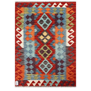 พรมกิลิมไมมาณา อัฟกานิสถาน ขนาด 121 x 86 ซม. พรมและชุดพรมแบบดั้งเดิมของชาวอัฟกัน - Product Image 1
