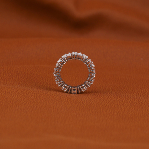 แหวนเพชรเม็ดเดี่ยวทองคำขาว18KT หรูวงแพร์สำหรับผู้หญิงสายเพชรสำหรับงานแต่งงานตลอดกาล VVS สีโรสโกลด์คลาสสิก - Product Image 5