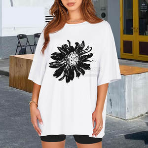 T-shirt surdimensionné coupe ample mode décontractée et moderne t-shirt surdimensionné léger pour décontracté quotidien Streetwear - Product Image 2