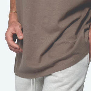 เสื้อยืดลำลองแขนสั้นผ้าคอตตอนทรงหลวมสำหรับผู้ชายทรงหลวมสไตล์คนเมืองสำหรับ100% - Product Image 5