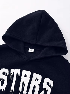 Ensemble deux pièces décontracté pour femmes, automne et hiver, veste courte à capuche, pantalon ample au-dessus du genou, haut uni respirant - Product Image 5