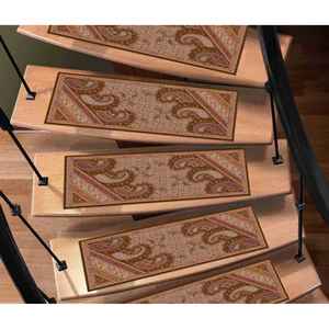 Alfombra con Estampado Botánico, Diseño Kilim Beige, Fácil de Limpiar, Goblen - Product Image 1