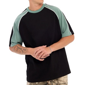 Custom Vintage <b>Hip</b> Hop Blank Design Silk/Cotton T-Shirt Multi-Color Panel 220 Gsm Quick Dry Breathable Regular Fit Sports Top - Product Image 4