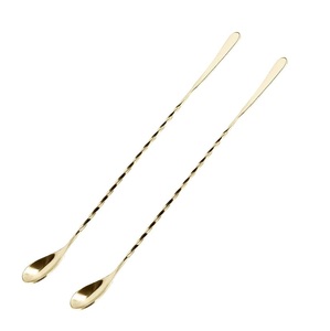 12 Pouces Cuillère À Mélanger Motif Bar Cocktail Shaker Cuillère En Acier Inoxydable Bar Cuillère - Product Image 2