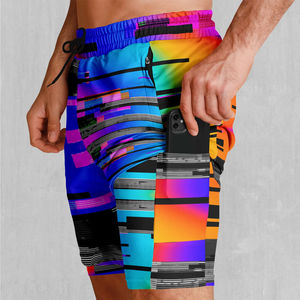 100% Shorts de sublimation décontractés pour hommes de haute qualité Impression de logo personnalisé Motif solide 100% Matériau en polyester à vendre - Product Image 3
