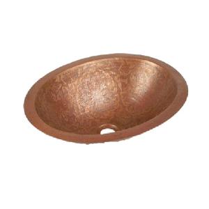 Lavabo en cuivre de conception la plus récente tendance fraîche forme ronde taille personnalisée évier de cuisine salle de bain à bas prix - Product Image 1