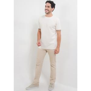 Camiseta de cuello redondo de algodón 100% de gran tamaño de lujo para hombre, patrón sólido para una ropa de verano perfecta - Product Image 2