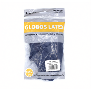 Palloncini in Lattice Decotex 45Cm Blu Scuro Confezione da 6 Pezzi per Decorazioni Festa - Product Image 2