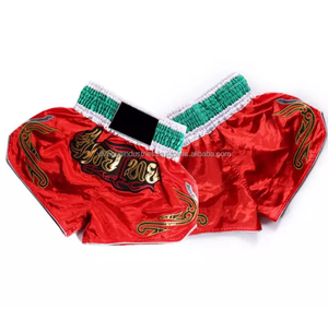 กางเกงมวยไทยแบบสวมใส่สบาย แห้งเร็ว ทนทาน ผ้าซาติน มีเชือกผูก เอวสม็อค สำหรับออกกำลังกาย ผลิตจากโพลีเอสเตอร์ 100% รุ่นใหม่ล่าสุด - Product Image 5