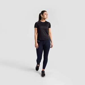 Leggings de yoga thermiques à motif tricoté, coupe ajustée, bleu marine, 3XL, en Spandex et Nylon, avec strass, style pakistanais, pour performance optimale - Product Image 4