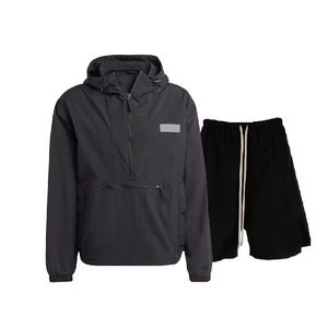 Conjunto deportivo ligero para hombre, chaqueta cortavientos y pantalones para gimnasio, correr, trotar, entrenamiento al aire libre, ropa deportiva. - Product Image 3