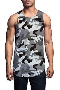 Fitness mode sport sublimé gilet Logo personnalisé Gym débardeur confortable et respirant camouflage imprimé débardeurs - Product Image 2