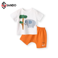 Logo personnalisé Gros % 100 solide coton bébé vêtements ensembles étiquette personnalisée bébé garçons vêtements ensembles bébé nouveau-né vêtements ensembles