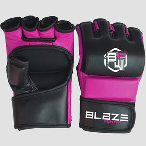 Gants de grappling MMA légers en cuir de vachette véritable évacuation de l'humidité séchage rapide pour l'entraînement Sparring Arts martiaux - Product Image 1