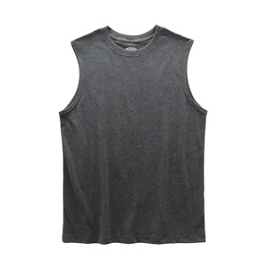 T-Shirt sans manches hommes été couverture en coton haute qualité couleur unie Fitness vêtements blanc sport maillot de corps unisexe - Product Image 4