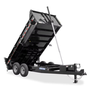 Semi-remorque utilitaire à plateau basculant arrière à 3/4/5 essieux, équipement de transport de voitures en acier, remorques de fret durables à haute capacité - Product Image 1