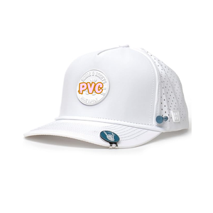 Casquette de baseball et de golf structurée en PVC caoutchouc personnalisée avec logo découpé au laser, 5 panneaux, pour homme, vente en gros - Product Image 3