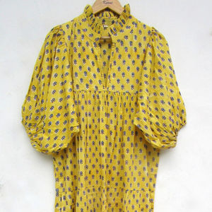 Robe longue décontractée de créateur indien la plus adorable et élégante vêtements quotidiens robe imprimée pour filles vente en gros de robes de femmes prêtes à l'emploi - Product Image 1