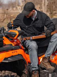 Chemise-veste en flanelle à carreaux légère pour homme, style western, boutons pression, faible MOQ, fabriqué au Pakistan - Product Image 2