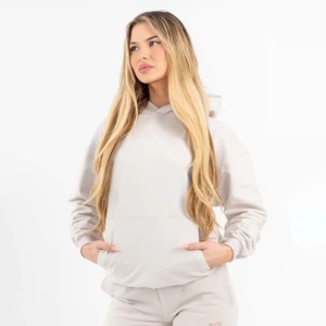 2025 New <b>Women's</b> Cotton Blended <b>Fleece</b> Oversized Hooded Pullover Sweatshirts with Digital Printed <b>Pattern</b> Winter Tops - Product Image 1