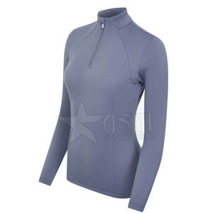 เสื้อกันหนาวแขนยาวโอเวอร์ไซส์ผ้าคอตตอนผ้าฟลีซแบบรูดซิปสำหรับผู้หญิงใส่ในยิมสีพื้นใส่ฤดูใบไม้ร่วงโลโก้ได้ตามต้องการ - Product Image 3