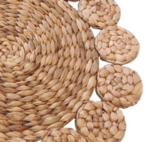 Vajilla tejida rústica Vietrustic, juego de manteles individuales de jacinto de agua para cocina y decoración de pared - Product Image 3