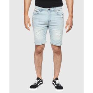 Short en jean d'été pour homme Short en jean à jambes larges bleu Mode de rue La coupe décontractée quotidienne est ample et confortable. - Product Image 4